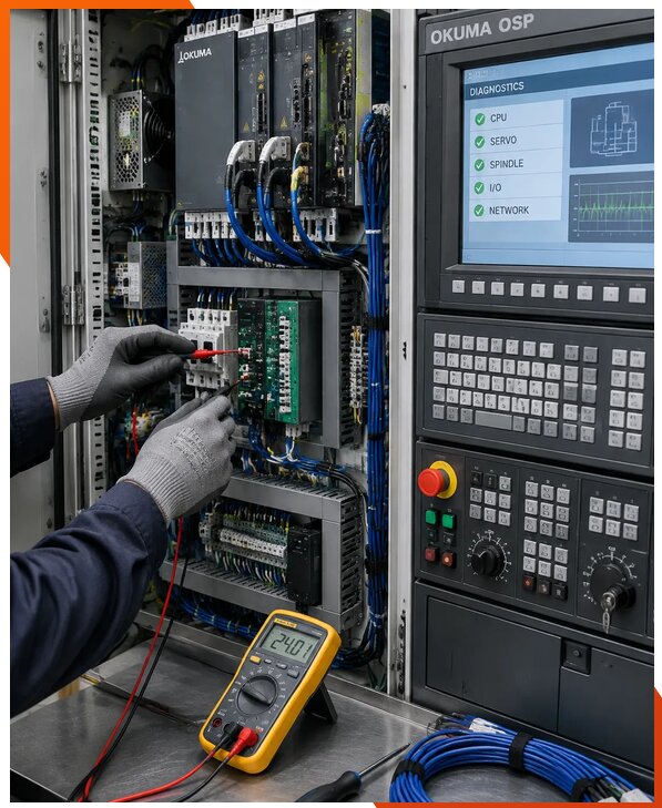 Ремонт систем ЧПУ Okuma OSP в Электростали